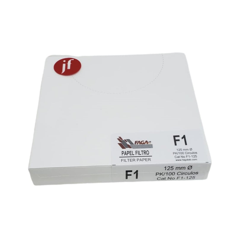 Papel Filtro Cualitativo C/100 Fagalab F1-125 ID-1735576