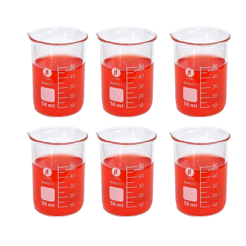 Vaso Precipitado De Vidrio 50 Ml Paq C/6 Jf Lhabo ID-2259468