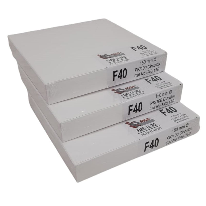 Paquete De 3 Papel Filtro Cuantitativo F40-150 Fagalab ID-1649126