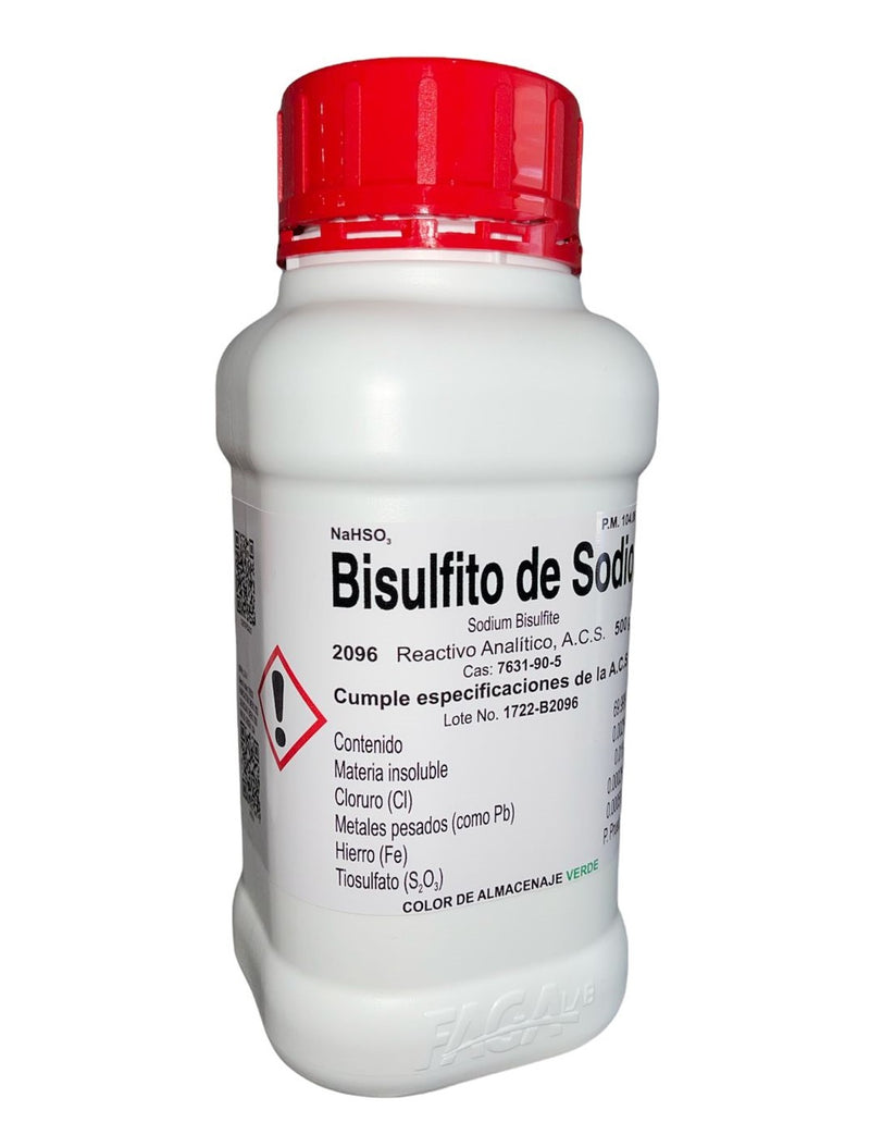 Bisulfito De Sodio R. A. De 500 G Fagalab ID-1639523