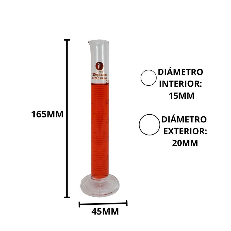 Probeta Graduada De Vidrio 25Ml Clase B Jf Lhabo ID-2244490