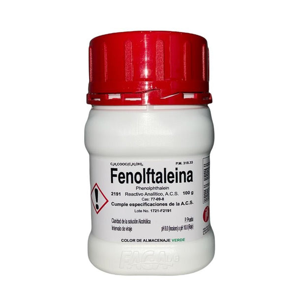 Fenolftaleina R. A. de 100 G Fagalab