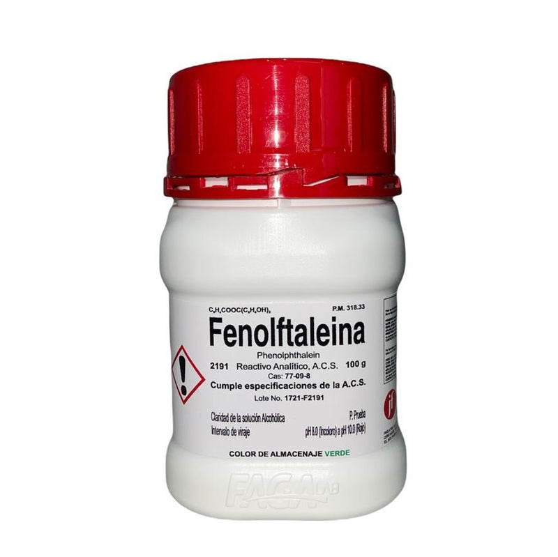 Fenolftaleina R. A. De 100 G Fagalab ID-1638917