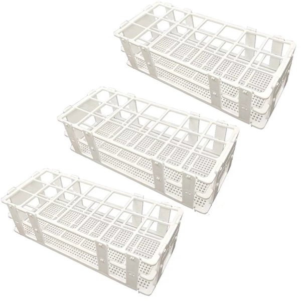 Paquete con 3 Gradillas para Tubo de Ensayo 21x30mm Jf Lhabo