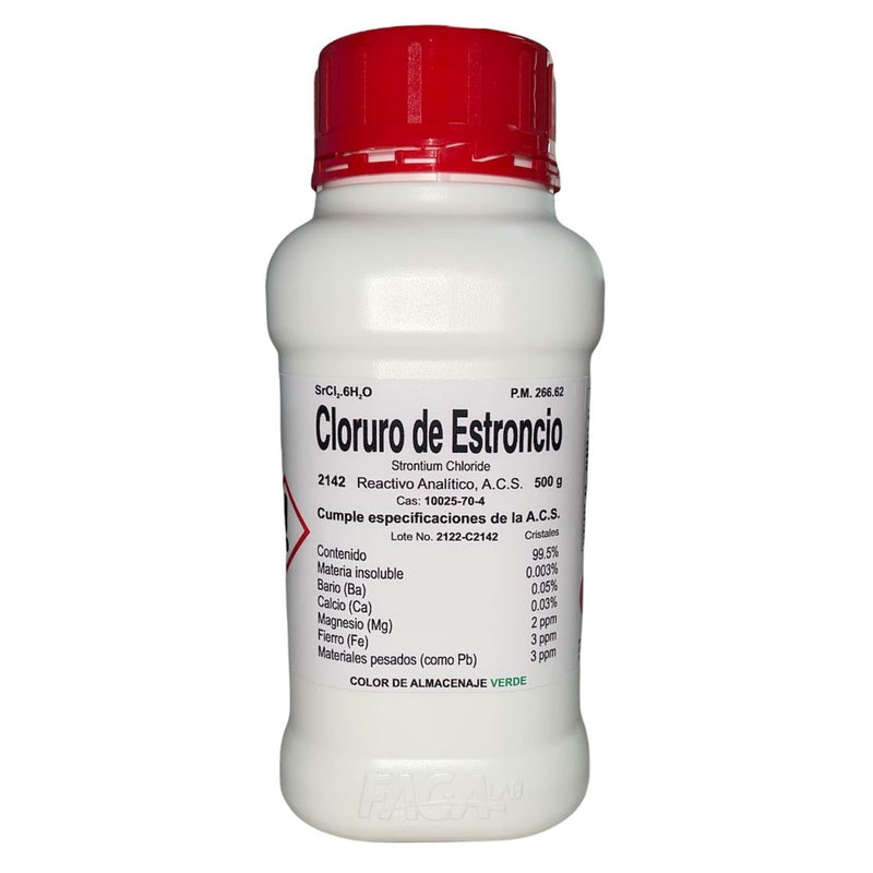 Cloruro De Estroncio R. A. De 500 G Fagalab ID-1656740