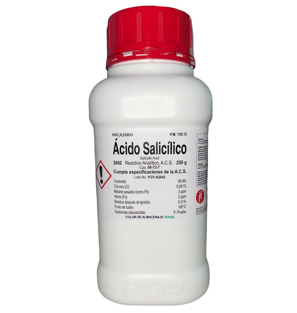 Ácido Salicílico R. A. de 250 G Fagalab
