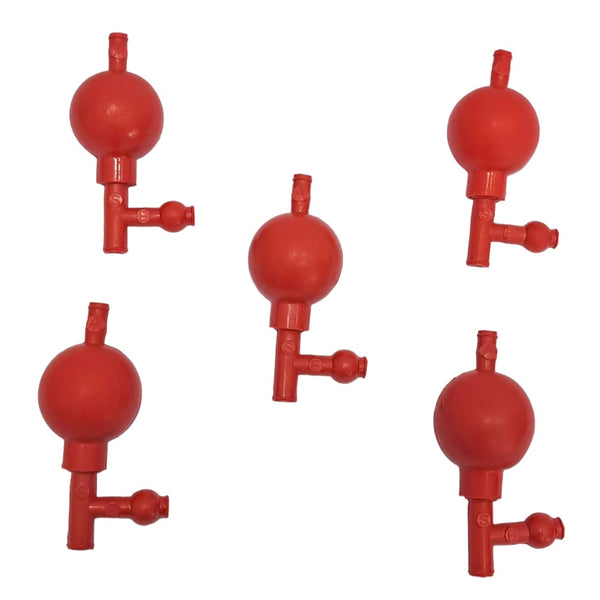 Succionador de Pipetas 3 Vías Bulbo de Hule Paq con 5 Jf Lhabo