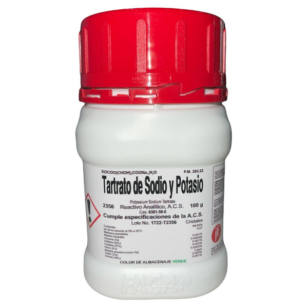 Tartrato De Sodio Y Potasio R. A. De 100 G Fagalab ID-1641410