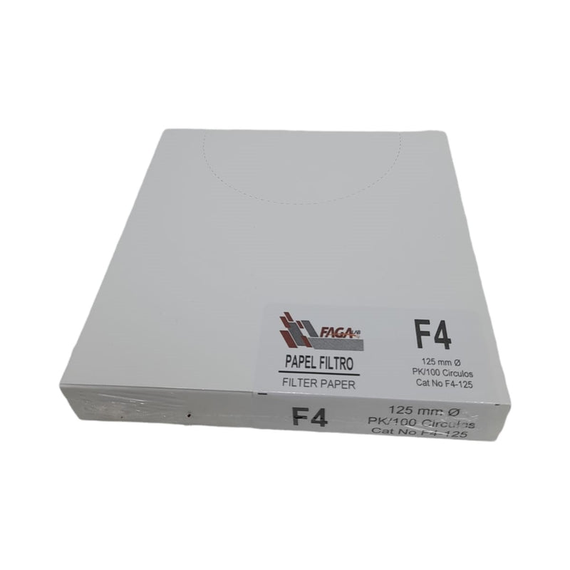 Papel Filtro Cualitativo C/100 F4-125 Fagalab ID-1893394