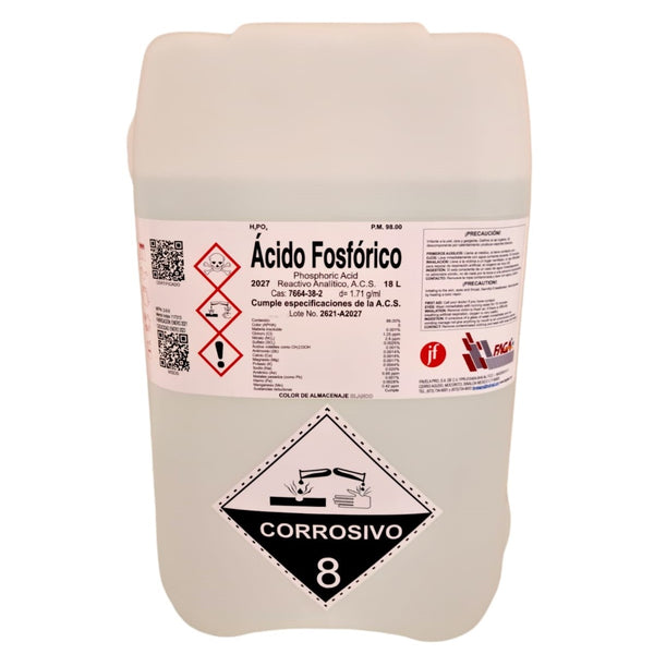 Acido Fosforico 18 Litros Fagalab
