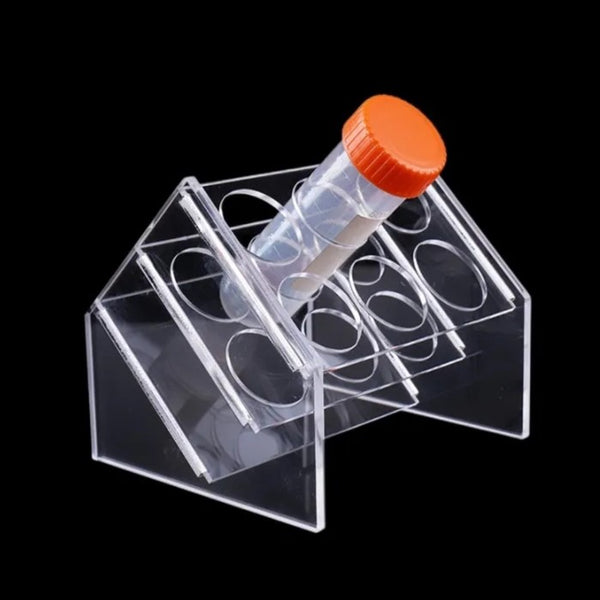 Gradilla de Acrilico para 8 Tubos de Ensaye de 50ml Jf Lhabo