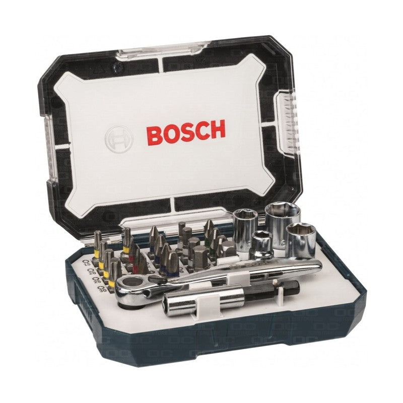 Juego De Puntas Y Dados 26 Pzas Con Matraca  Bosch ID-1685201