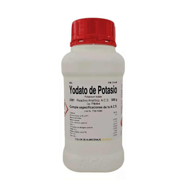 Yodato de Potasio R. A. 500g Fagalab