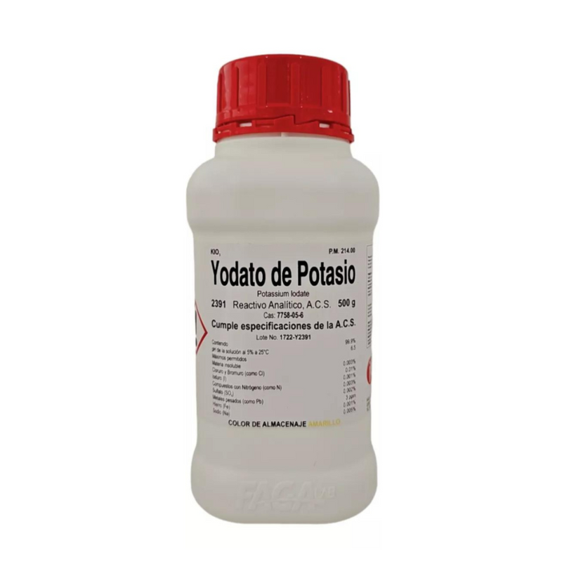 Yodato De Potasio R. A. 500G Fagalab ID-2772383