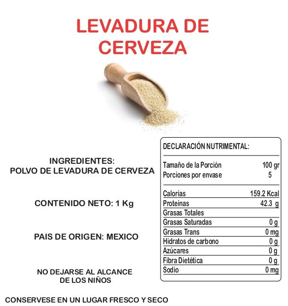 Levadura De Cerveza Natural 1 Kg Jf Laren ID-2431977