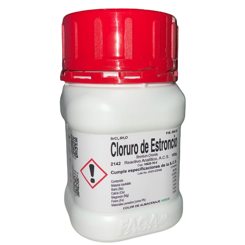 Cloruro De Estroncio R. A. De 100 G Fagalab ID-1641436