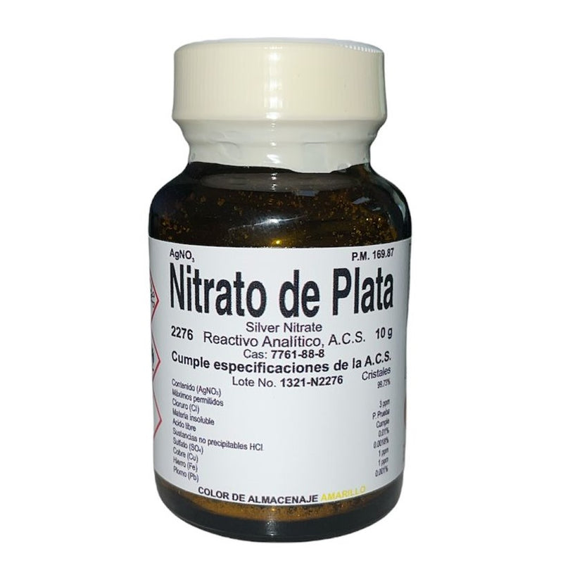 Nitrato De Plata R. A. De 10 G Fagalab ID-1645743