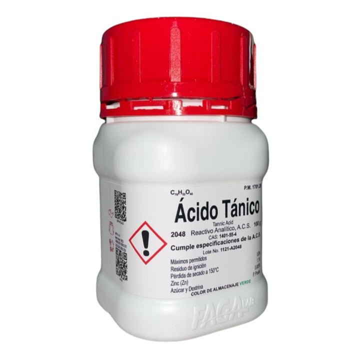 Acido Tanico R. A. De 100 G Fagalab ID-1683419