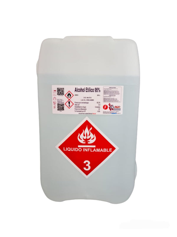 Alcohol Etilico 95% 20 Litros Fagalab