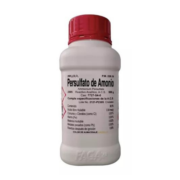 Persulfato de Amonio R. A. 2.5kg Fagalab