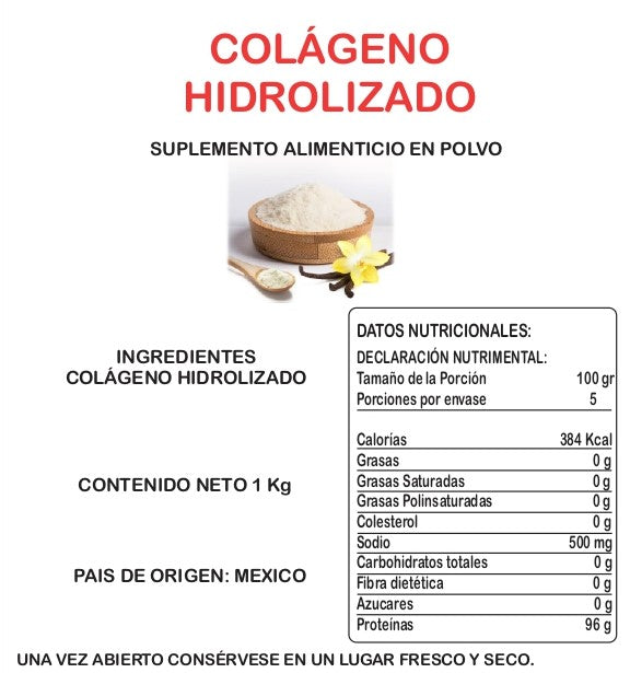 Colágeno Hidrolizado Suplemento En Polvo 1 Kg 3013-1000 Jf Laren ID-2429655