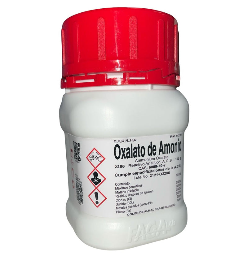 Oxalato De Amonio R. A. De 100G Fagalab ID-1639804