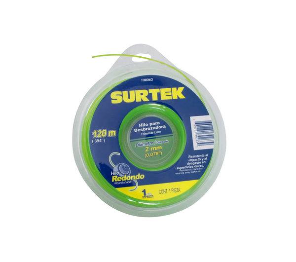 Nylon P/Desbrozadora En Doble Blíster 2Mmx120M 130263 Surtek ID-1938270