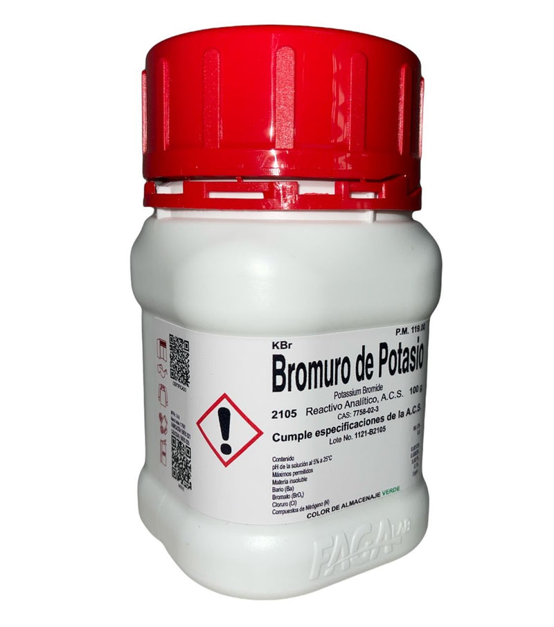 Bromuro De Potasio R. A. De 100 G Fagalab ID-1639384