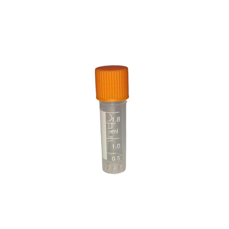 Tubo De Congelación De Plástico Crioviales 1.8 Ml 100 Pzas Naranja Jf Lhabo ID-2198369