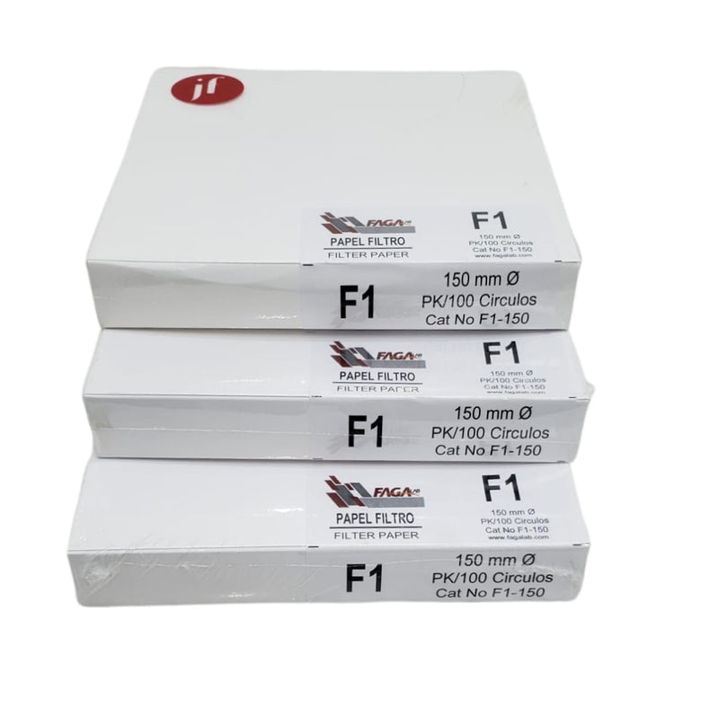 Paquete De 3 Papel Filtro Cualitativo Fagalab F1-150 C/100 ID-1736300