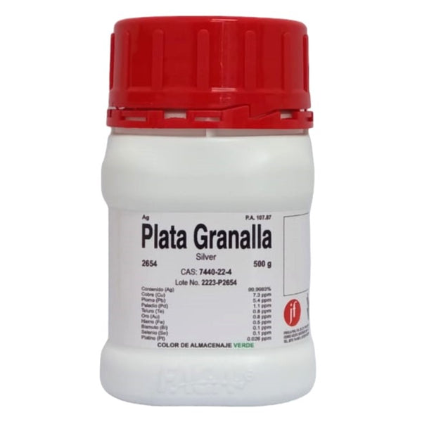 Plata Granalla .999 100G Pureza 99.9983% Fagalab ID-2530132