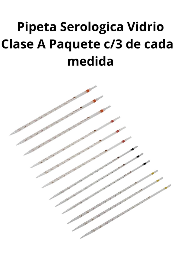 Pipeta Serologica Clase A Paq C/3 de 1,2,5 Y 10ml Jf Lhabo