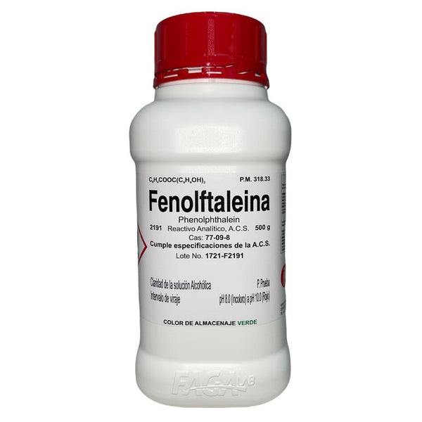 Fenolftaleina R. A. de 500 G Fagalab