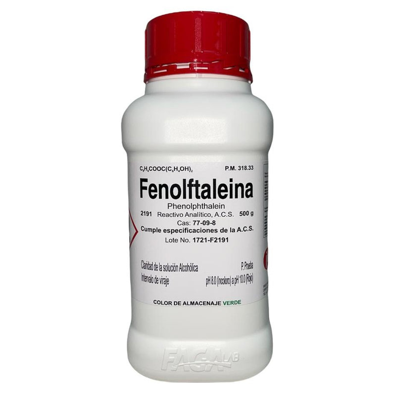 Fenolftaleina R. A. De 500 G Fagalab ID-1638932