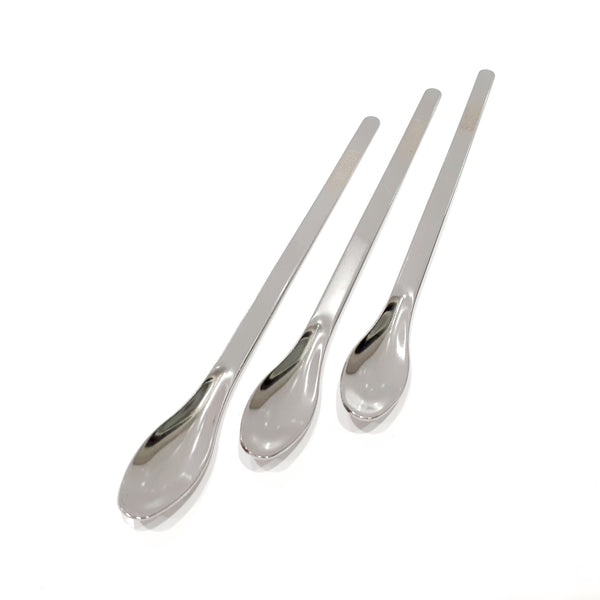 Paq C/3 Espatula- Cuchara Sencilla de Acero Inoxidable 16 Cm Jf Lhabo