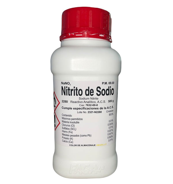 Nitrito De Sodio R. A. De 500 G Fagalab ID-1639615
