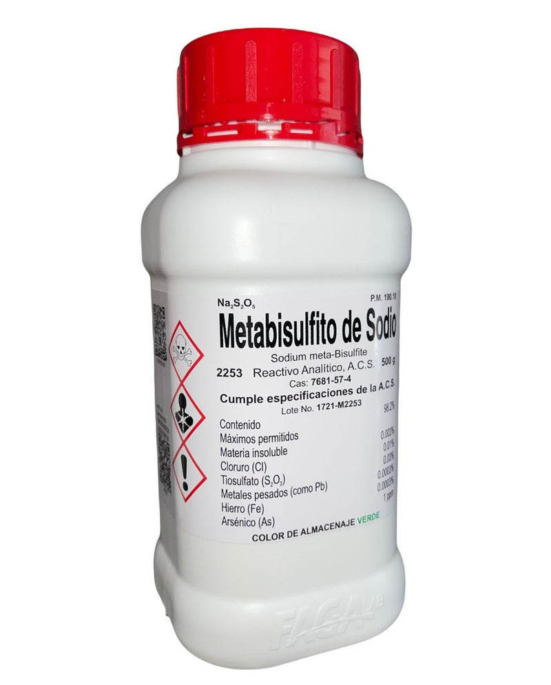 Metabisulfito De Sodio R. A. De 500 G Fagalab ID-1639535