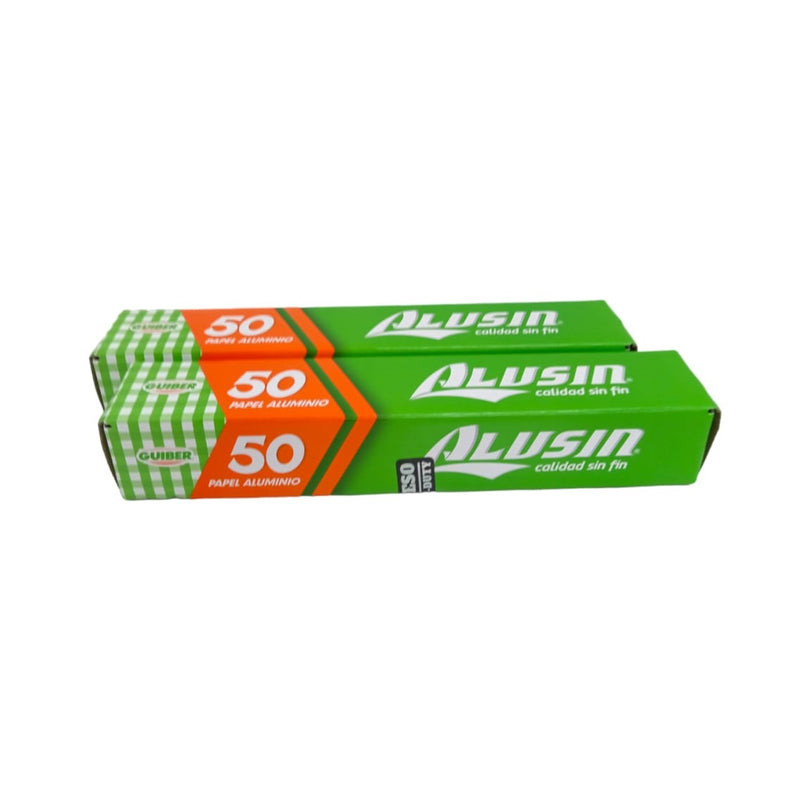 Papel Aluminio Grueso 2 Piezas De 50M Pa50G Alusin ID-2542871