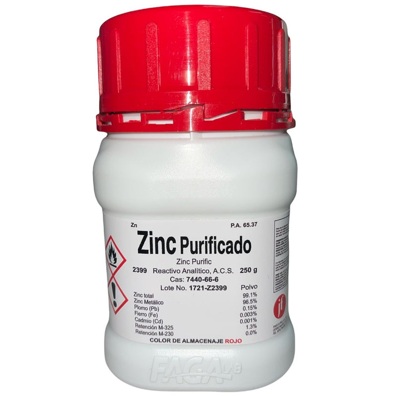 Zinc Polvo R. A. De 250G Fagalab ID-1639333