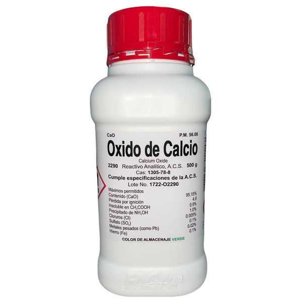 Oxido De Calcio R. A. De 500 G Fagalab ID-1654976