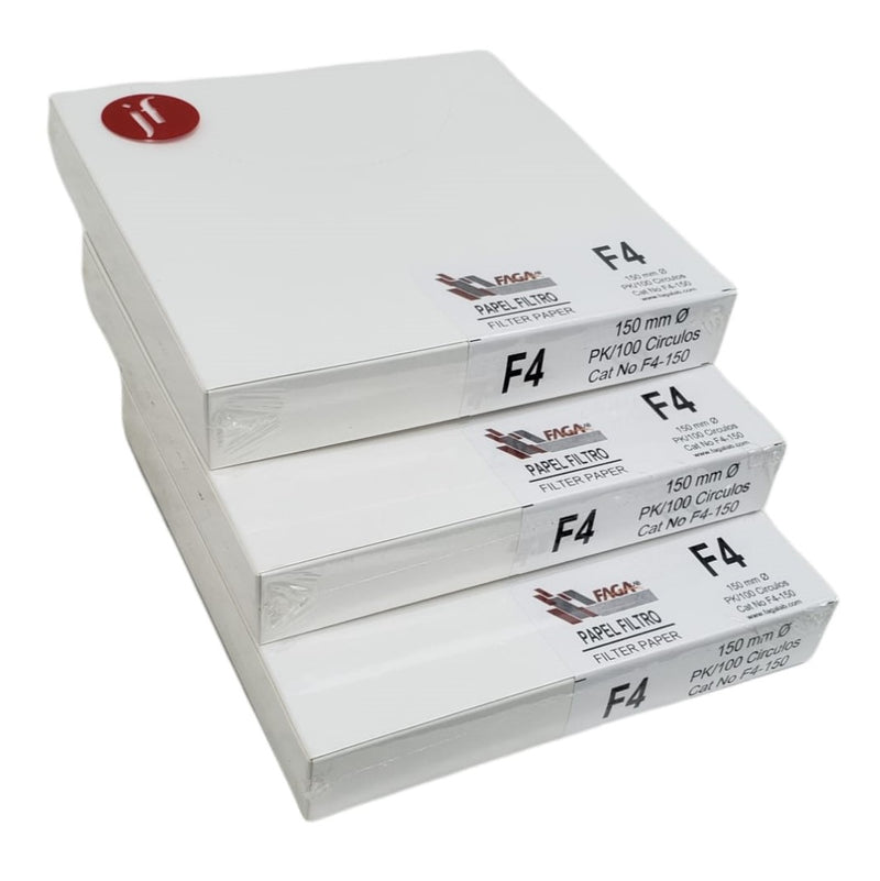 Paquete De 3 Papel Filtro Cualitativo Fagalab F4-150 C/100 ID-1736315