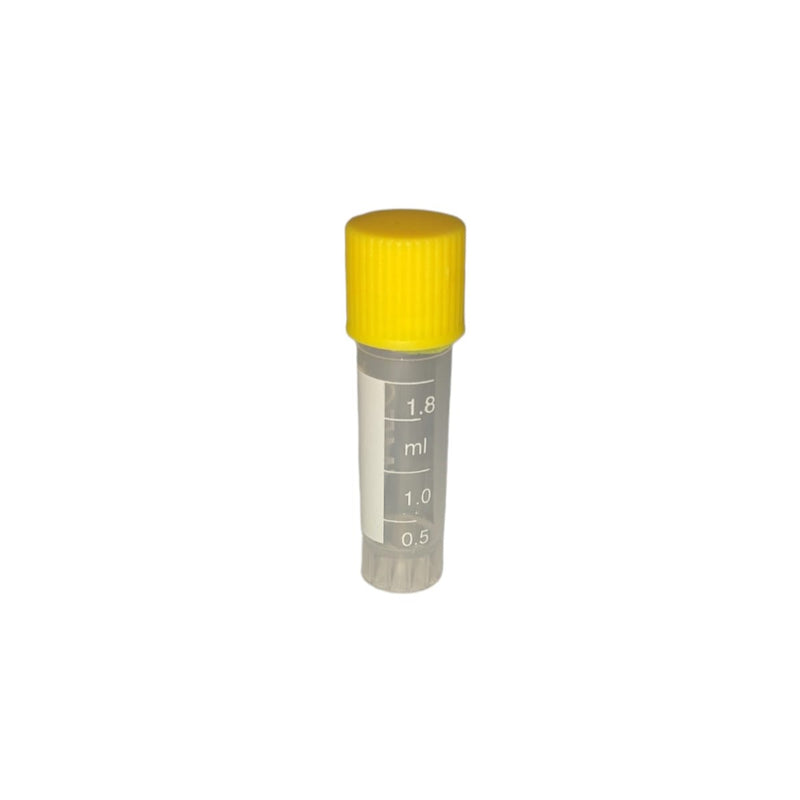 Tubo De Congelación De Plástico Crioviales 1.8 Ml 100 Pzas Amarillo Jf Lhabo ID-2198372