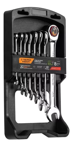 Juego Llaves Combinadas con Matraca 8 Pzas 15817 Truper