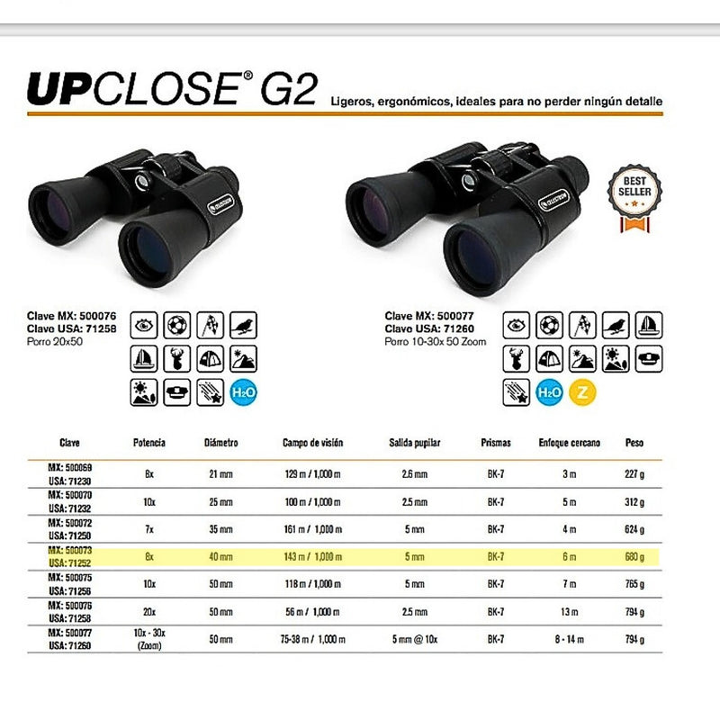 Binocular Upclose G2 8×40 500073 Celestron ID-2493694