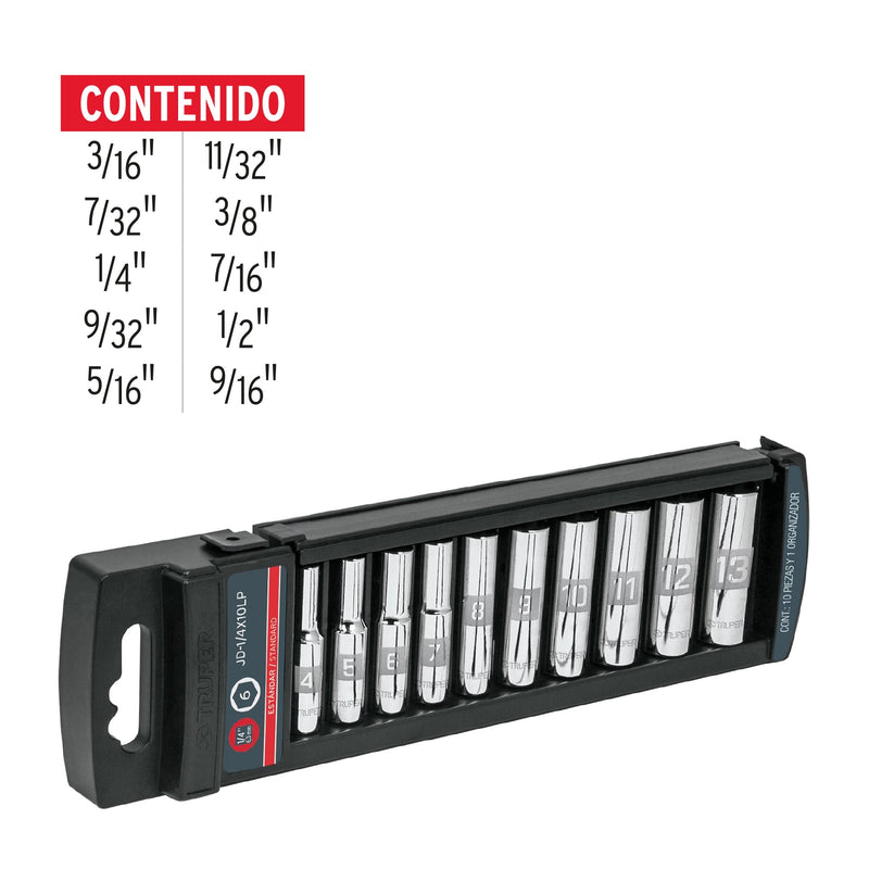 Juego Dados 1/4' Torx 7 Pz Truper 10027 ID-2331296