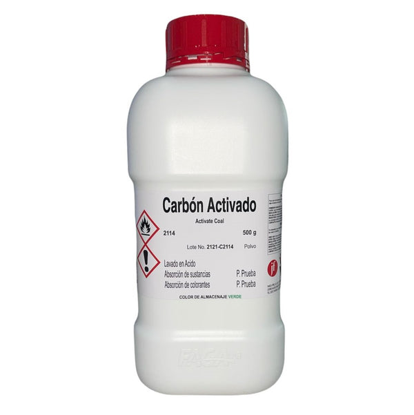 Carbón Activado Polvo R. A. 500 G Fagalab