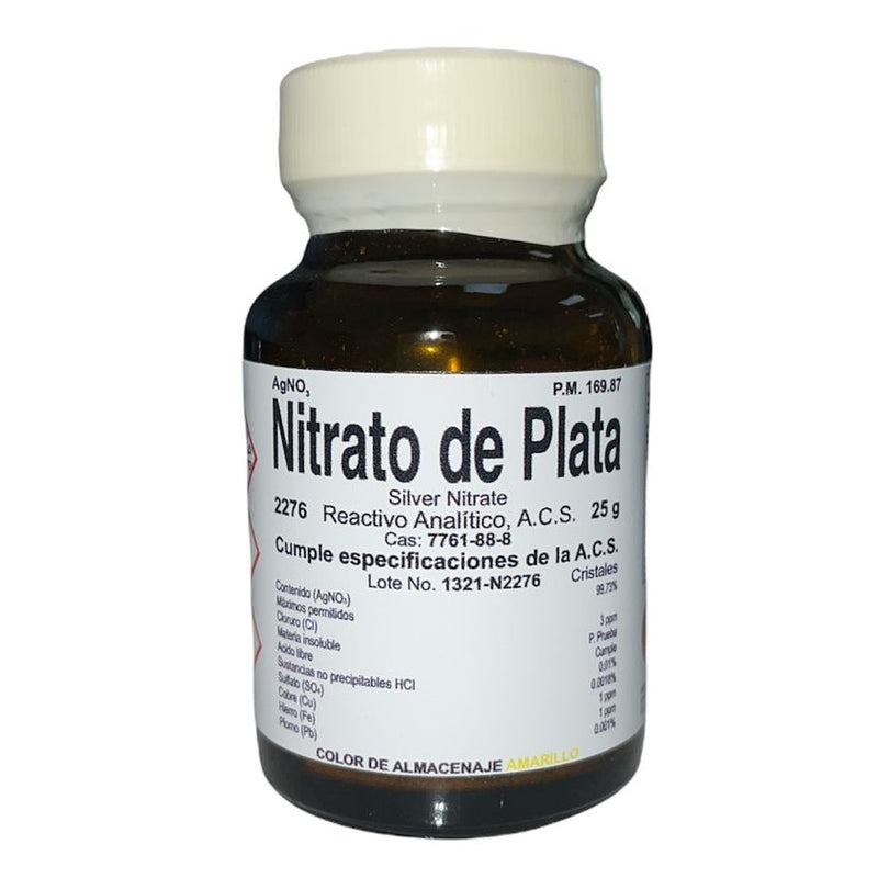 Nitrato De Plata R. A. De 25 G Fagalab ID-1645748