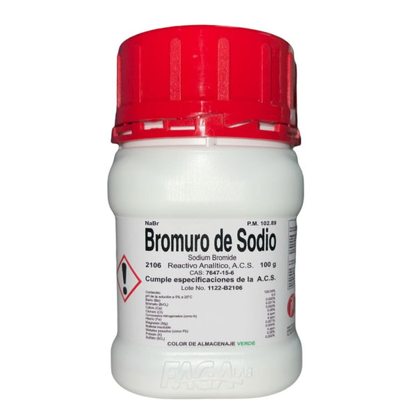 Bromuro de Sodio R. A. de 100 G Fagalab