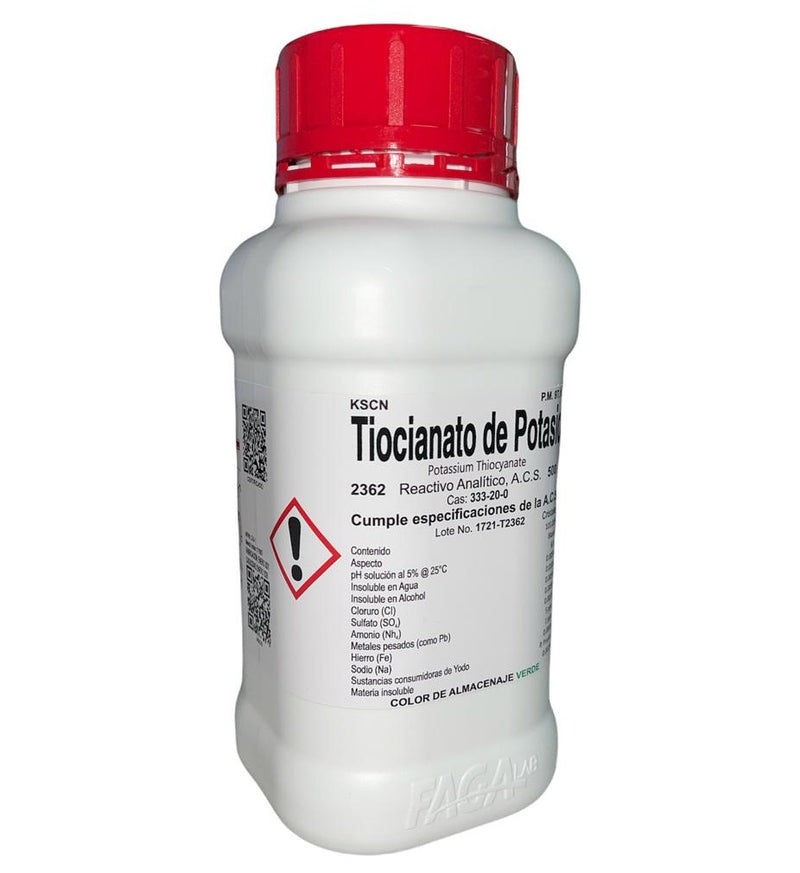 Tiocianato De Potasio R. A. De 500 G Fagalab ID-1639476