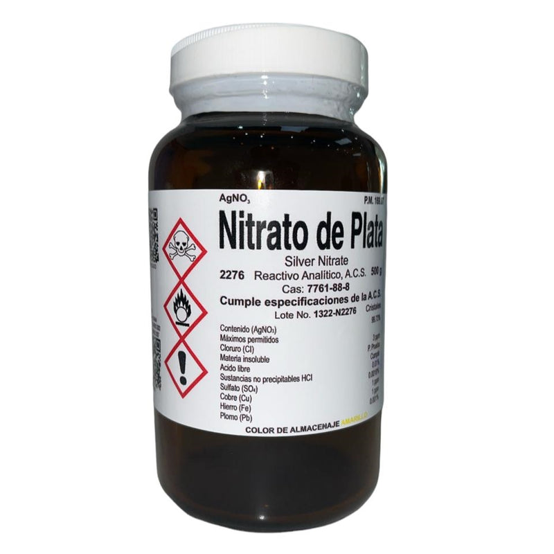 Nitrato De Plata R. A. De 500 G Fagalab ID-1700937
